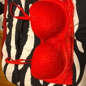 Red underwire bralette